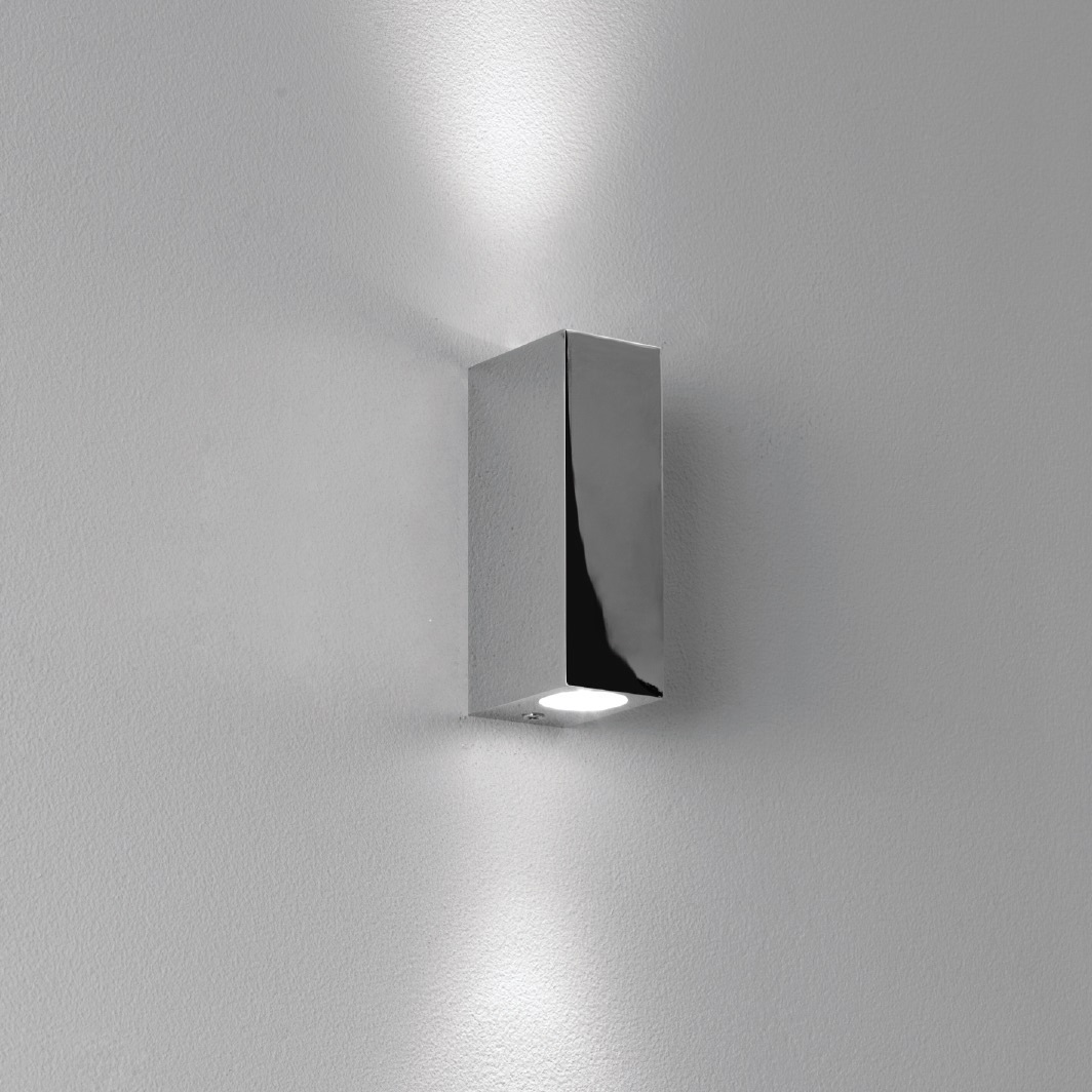 (image for) Astro Lighting 0829 Bloc 2x 1w Up/Down LED Wall Light In Chrome - Click Image to Close