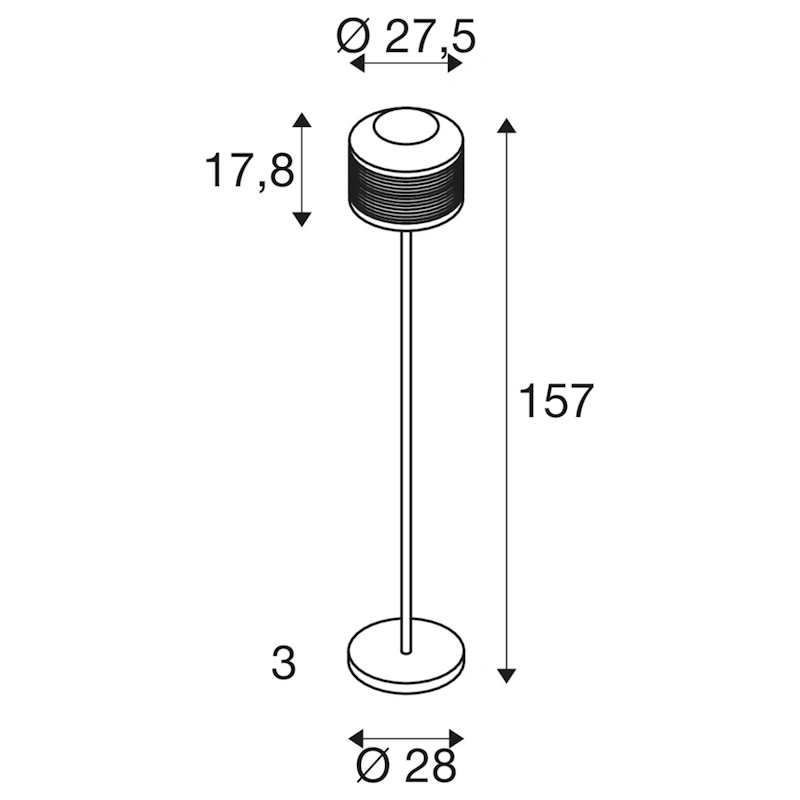 (image for) SLV Lighting 1010207 PANTILO ROPE E27 Free-standing Floor Lamp In Silver
