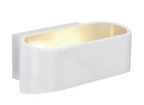 SLV Lighting 151311 Asso 5w Oval Shaped LED Wall Light In White