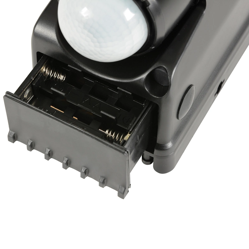 (image for) Twin 3W LED Battery Powered Motion Sensor LED Floodlight In Black