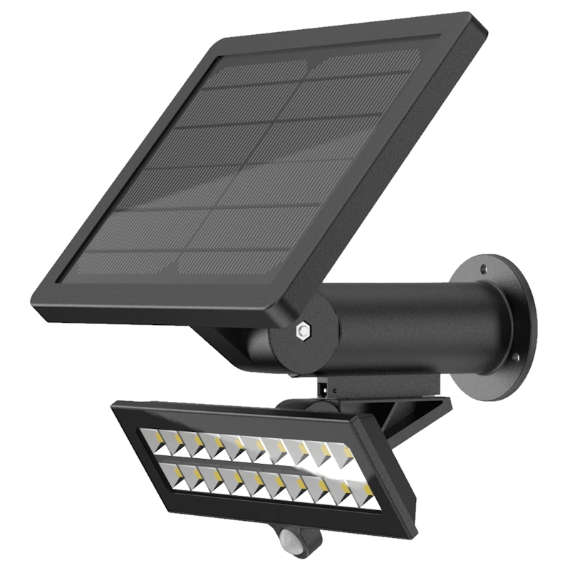 (image for) Kosnic AIR1400-BLK Aira PIR And Daylight Sensor Solar Powered LED Floodlight