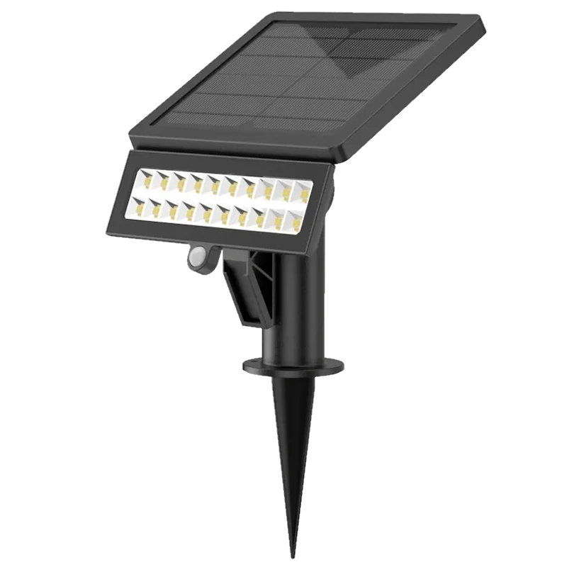 (image for) Kosnic AIR1400-BLK Aira PIR And Daylight Sensor Solar Powered LED Floodlight