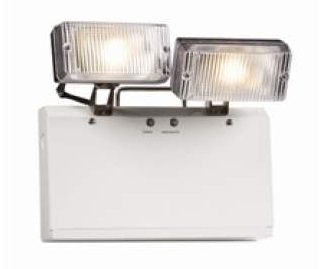 IP20 2x 3w High Output LED Non Maintained Emergency Twin Spot - Click Image to Close