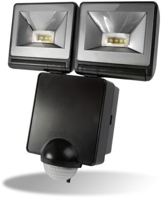 (image for) Timeguard LED200PIRB 2x 8W LED PIR Floodlight In Black
