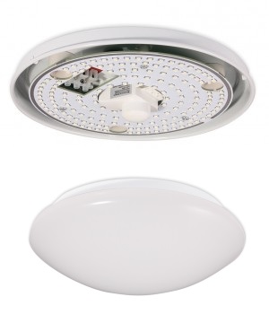 (image for) IP20 Decorative Ceiling LED Bulkhead Light With Microwave Sensor - Click Image to Close